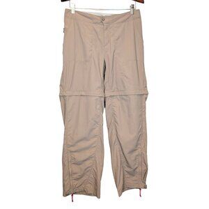 L.L.Bean Womens 8 Beige Convertible Hiking Pants Zip Off Trail Outdoor Travel